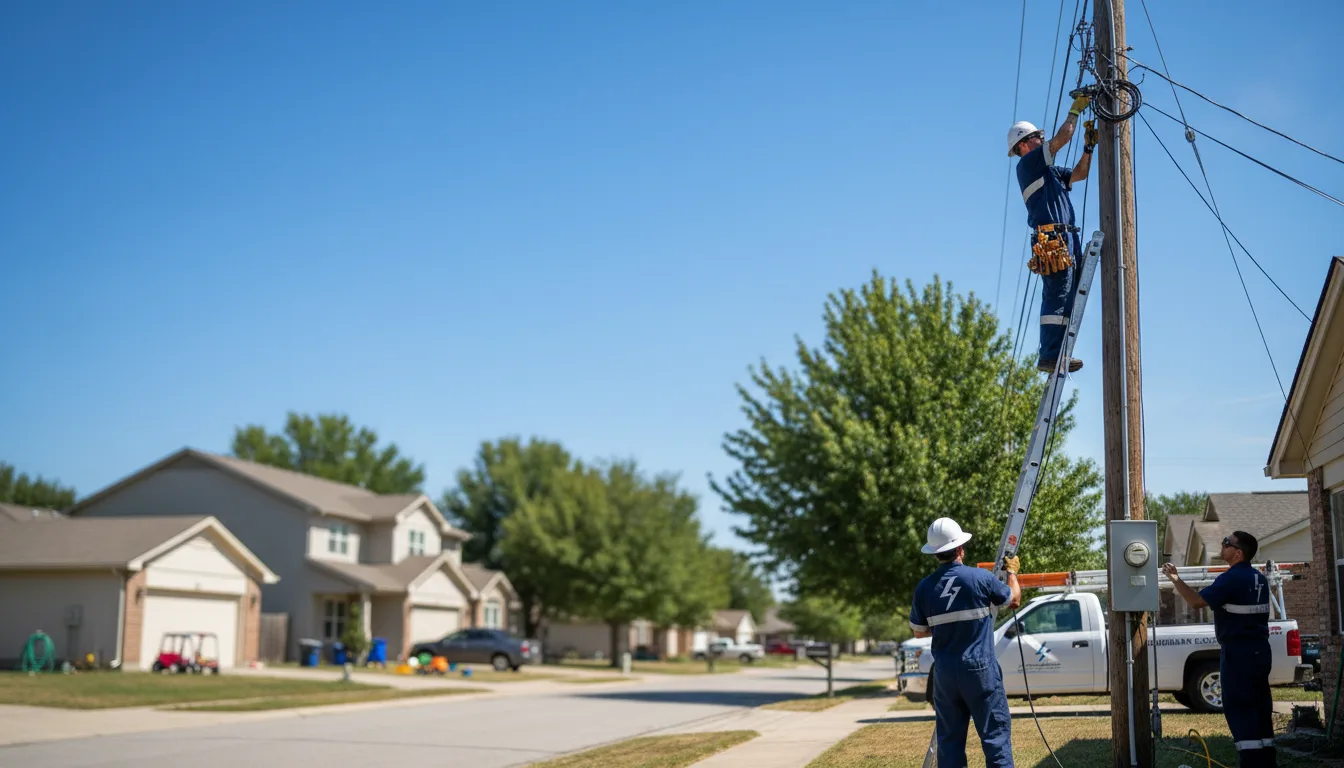 Residential electrician providing installation services in Wayne, ME